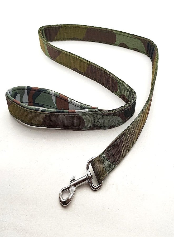 Pups&Pets Dog Army Printed Padded Collar and Leash Set Military Design Heavy Hook Neck Collar Belt and Padded Handle Leash for Maxi, Medium and Large Breed Dogs - Image 5